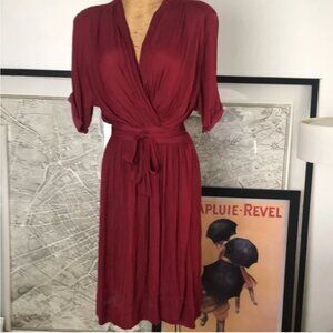 ISABEL MARANT Ètoile Red Wrap Dress Size Large